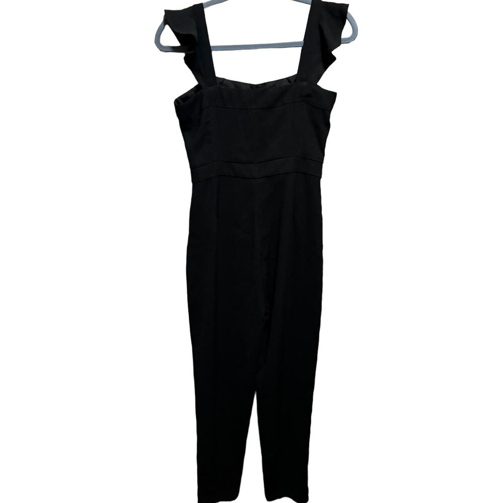 NWOT Cupcakes And Cashmere Sleeveless Jumpsuit Women's Size 0 Black Rayon - Picture 8 of 14